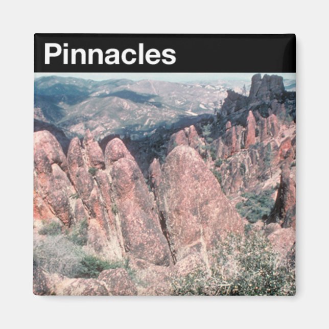 Pinnacles nationalmonument magnet (Framsidan)