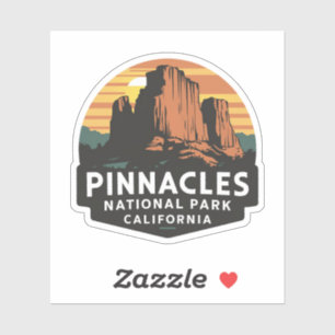 Pinnacles nationalpark Emblem Klistermärken