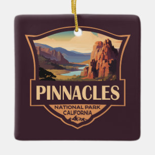 Pinnacles nationalpark Illustration Travel Art Julgransprydnad Keramik