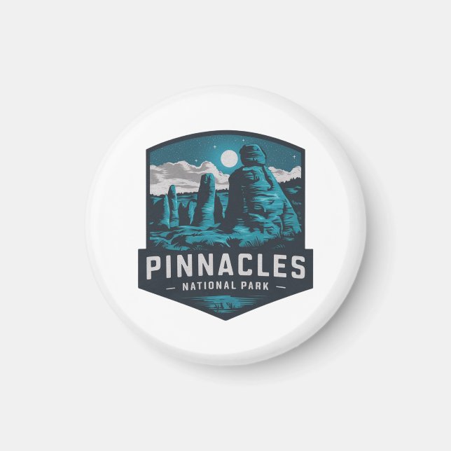 Pinnacles nationalpark Magic Night Magnet (Framsidan)