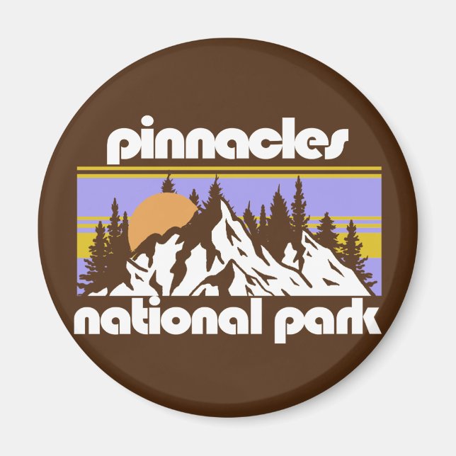 Pinnacles nationalpark magnet (Framsidan)