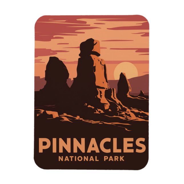 Pinnacles nationalpark magnet (Vertikal)