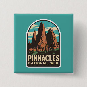 Pinnacles nationalpark Travel Emblem Knapp