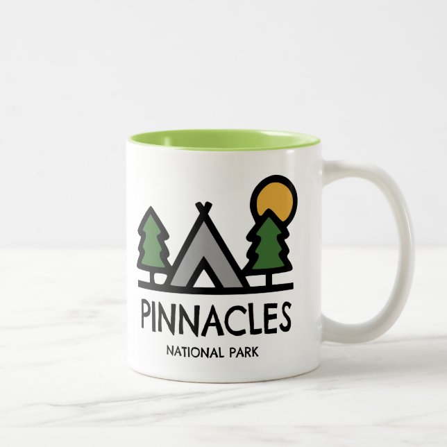 Pinnacles nationalpark Två-Tonad mugg (Höger)