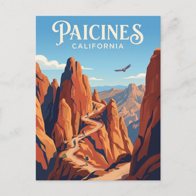 Pinnacles nationalpark USA Vykort (Framsida)