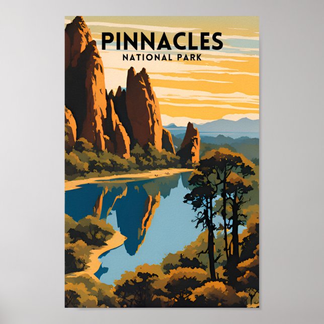 Pinnacles nationalparksresor poster (Framsidan)