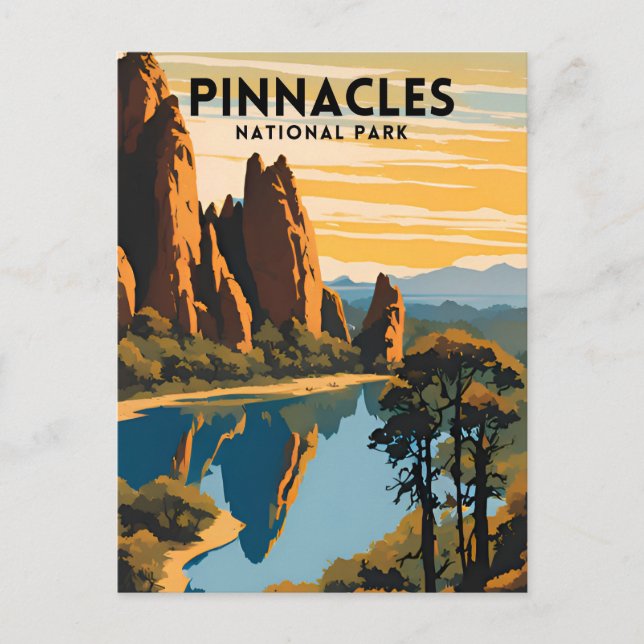 Pinnacles nationalparksresor vykort (Framsida)