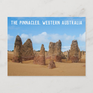 Pinnacles Westerna Australiens landskap Vykort