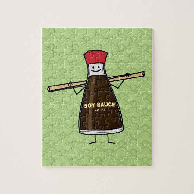 Pinnar för asiat för soyaflaskasmaktillsats pussel (Vertikal)