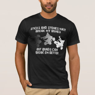 Pinnar Och Stenar Quad ATV RoligT-Shirt Tee Shirt