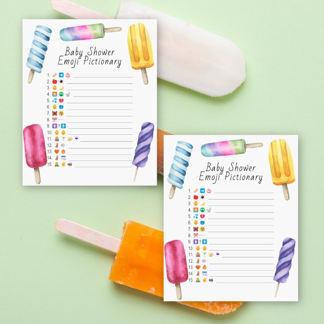 Pinnbaby shower-emoji Pictionary-lek (Skapare uppladdad)