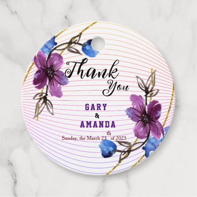 Pinne från Purple   Gåvor Etiketter (Framsida)