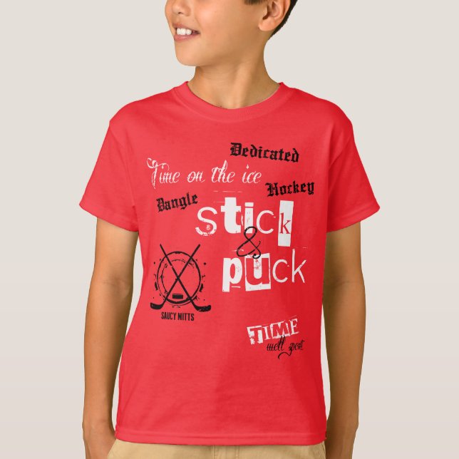 Pinne och Puck Time T Shirt (Framsida)