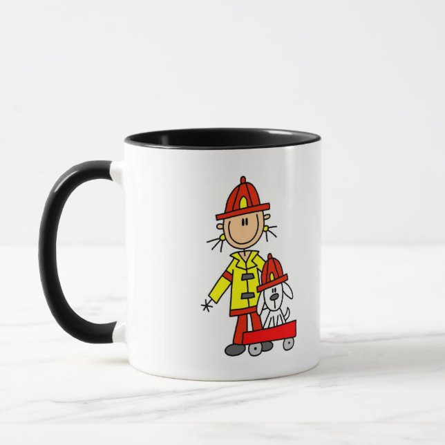 Pinnefigur brandman med dalmatiner mugg (Vänster)