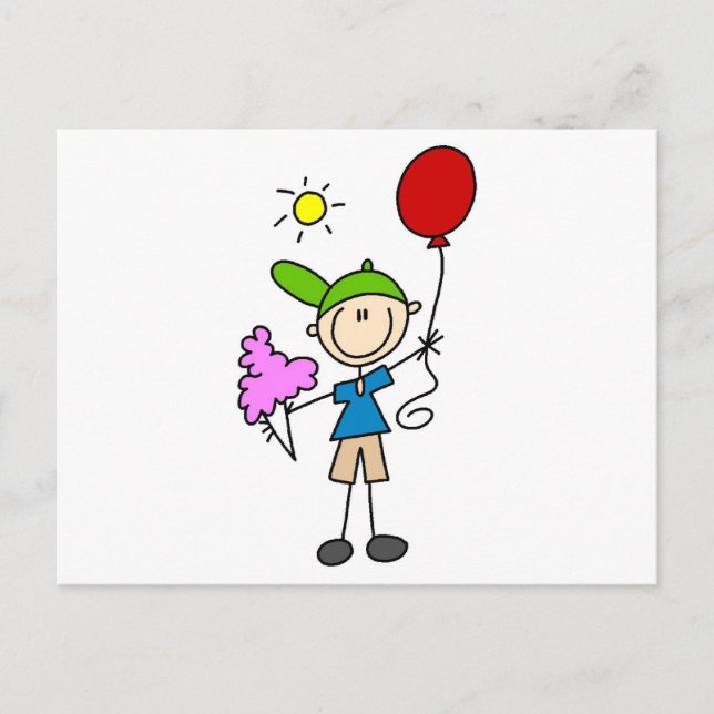 Pinnefigur på Marknad T-shirts och presenter Vykort (Framsida)