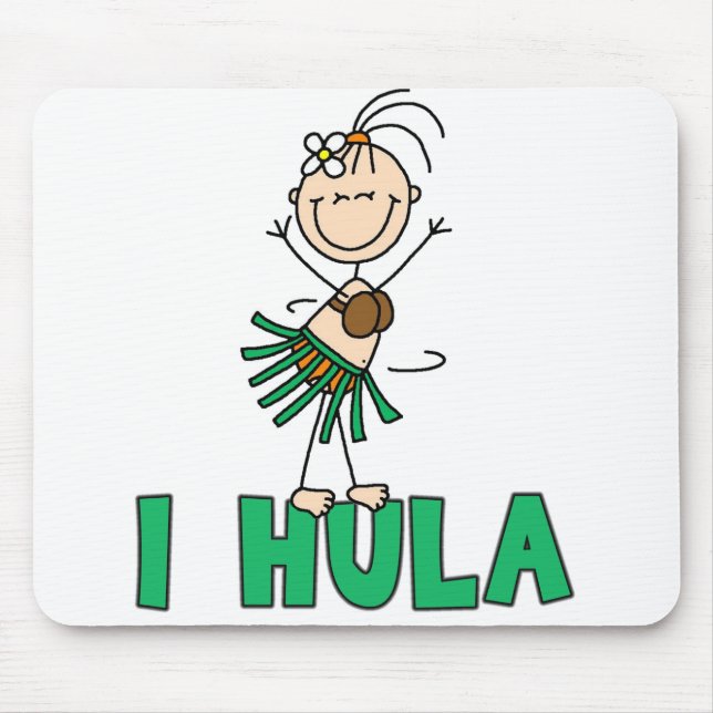 Pinneflicka mig Hula Mousepad Musmatta (Framsidan)