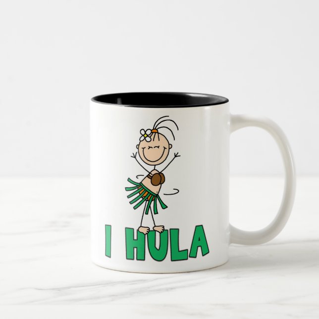 Pinneflicka mig Hula Två-Tonad Mugg (Höger)