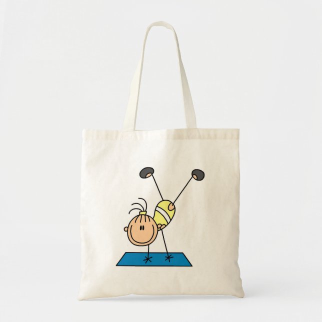 Pinneflicka som gör FlipsTshirts och gåvor Tygkasse (Framsidan)