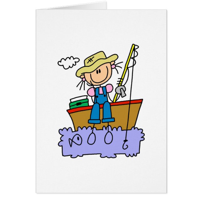 Pinneflickafiske Hälsningskort (Framsidan)