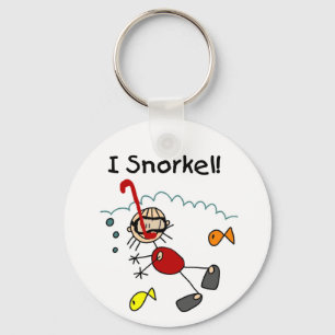 Pinneflickan Snorkel jag Nyckelring
