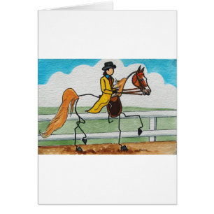 PINNEHÄSTamerikan Saddlebred Hälsningskort