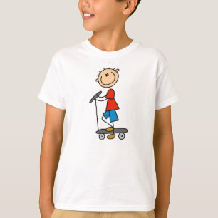 Pinnepojke på sparkcykeln t-shirt