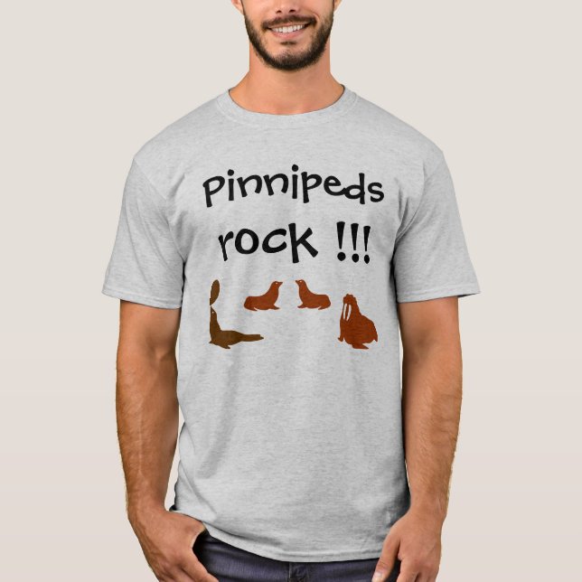 Pinnipeds stenT-tröja Tröja (Framsida)