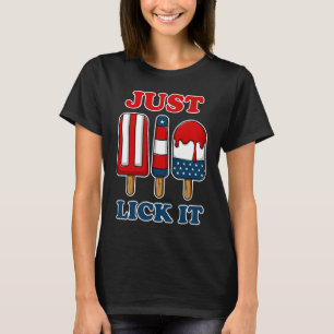Pinnsjokolad Fourth of July USA Flag Citat Bara Sl T Shirt