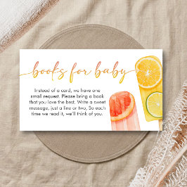 Pinnskål Barnbok för Baby Shower Tilläggskort