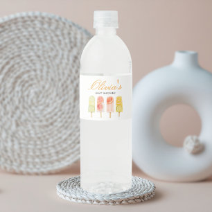 Pinnsklare Baby Shower Vattenflaskor Etikett