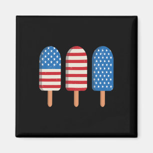 Pinnstake Amerikansk Flagga Patriotisk 4:e Juli Ba Magnet