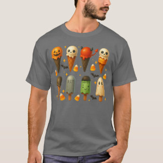 Pinnstång Sommar Kuslig Halloween Glass Sommar T Shirt