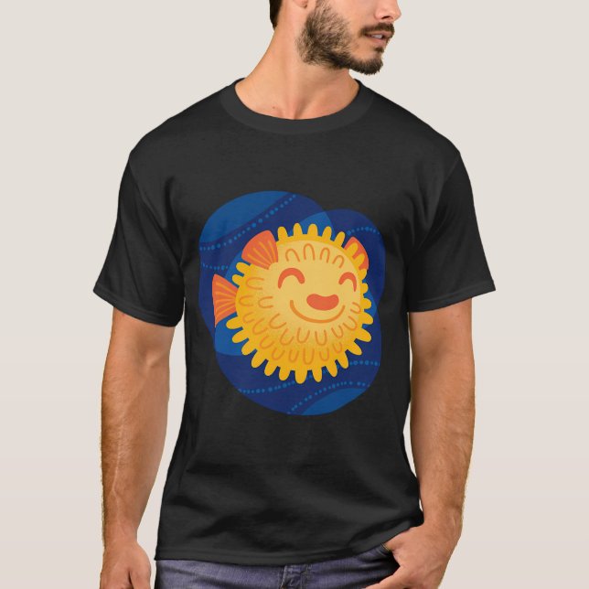 Pinnsvinsfisk T Shirt (Framsida)