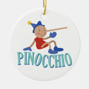 Pinocchio Kid Julgransprydnad Keramik