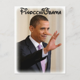 PinocchiObama Vykort