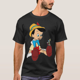 Pinochio och Cricketblåmärke T Shirt