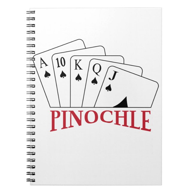 Pinochle-kort Anteckningsbok (Framsidan)