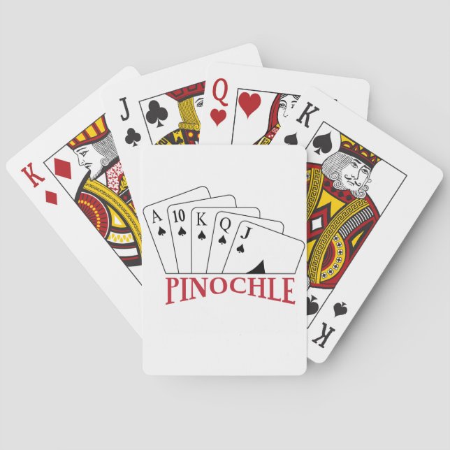 Pinochle-kort Casinokort (Baksidan)