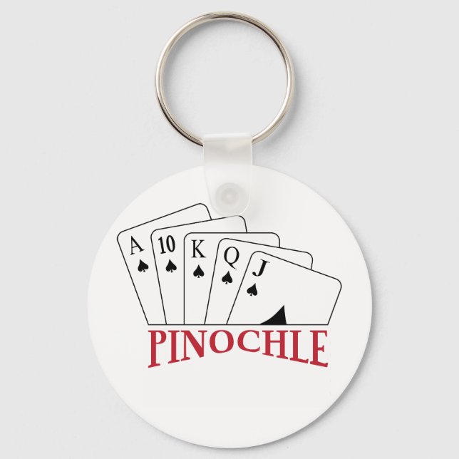 Pinochle-kort Nyckelring (Framsida)