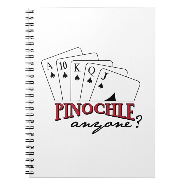 Pinochle nån? anteckningsbok (Framsidan)