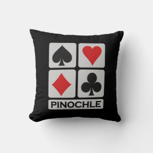 Pinochle Player dekorativ kudde