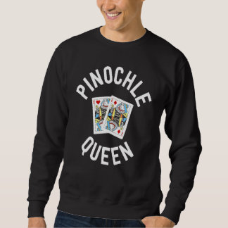 Pinochle Women Pinochle Queen Player Mamma Lång Ärmad Tröja