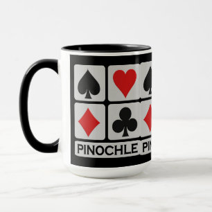 Pinochlespelaremuggen - välj stil & färga mugg