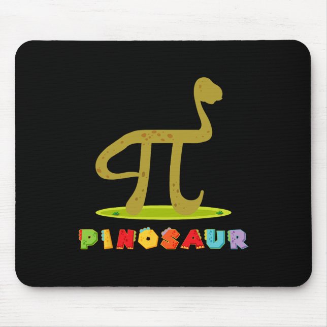 Pinosaur Rolig Pi-dagen Dinosaurie Math Älskare Ve Musmatta (Framsidan)