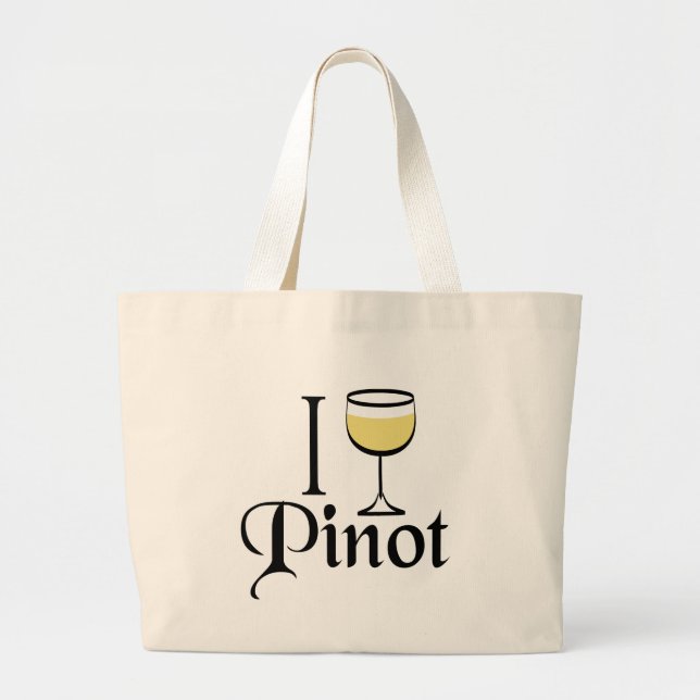Pinot Grigio Vin Älskare Jumbo Tygkasse (Framsidan)