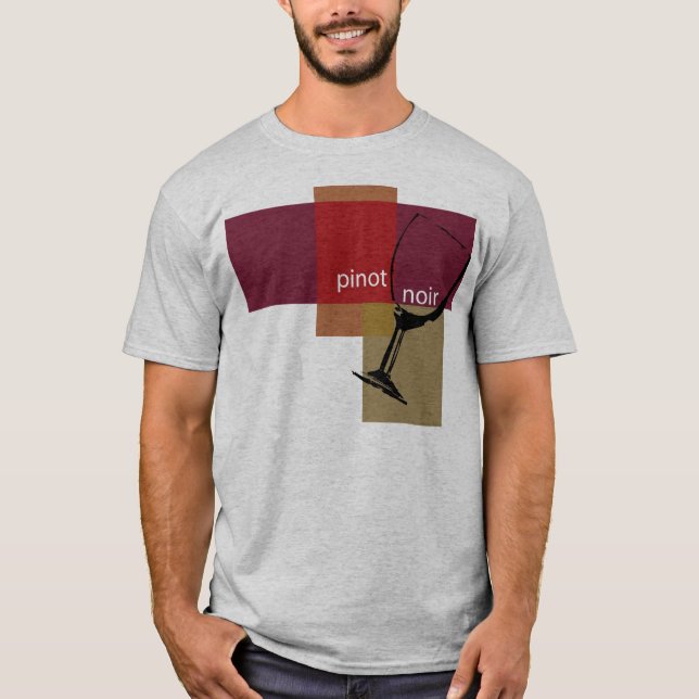Pinot Noir T skjorta Tee (Framsida)