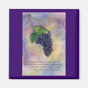Pinot Noir Vin Grapes Magnet