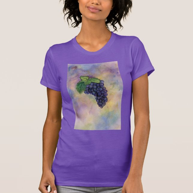 Pinot Noir Vin Grapes T-shirt (Framsida)
