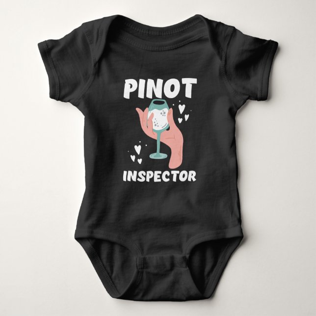 Pinot Vin inspektör Leko Alkohol Draging T Shirt (Framsida)