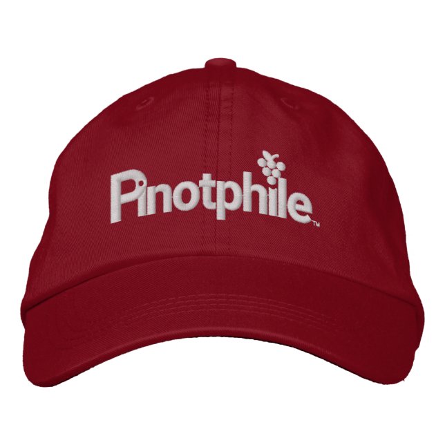 Pinotphile embroized baseball sockel broderad keps (Framsida)